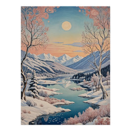 De rust van de winter perfect poster