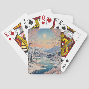 De rust van de winter pokerkaarten