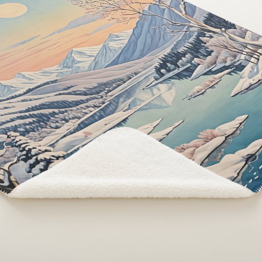 De rust van de winter sherpa deken (3/4)