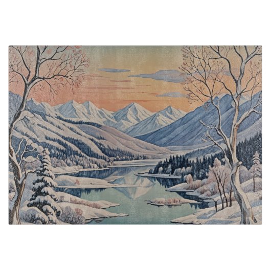 De rust van de winter snijplank (Voorkant)