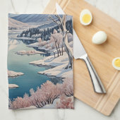 De rust van de winter theedoek (Quarter Fold)