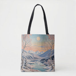 De rust van de winter tote bag