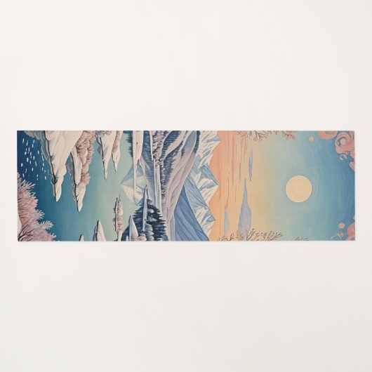 De rust van de winter yogamat (Achterkant (horizontaal))