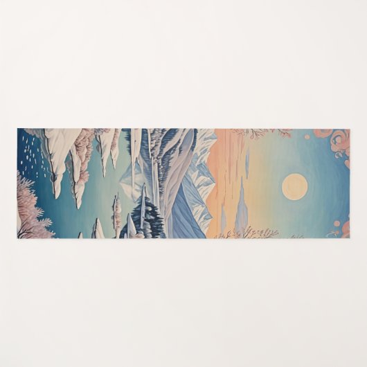 De rust van de winter yogamat (Voorkant (horizontaal))