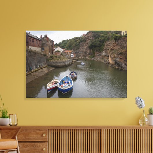 De rust van Staithes Beck Canvas Afdruk (Insitu (Woonkamer))