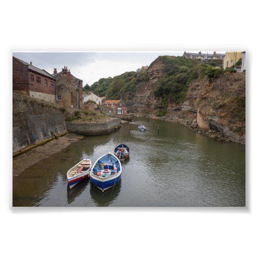 De rust van Staithes Beck Foto Afdruk (Voorkant)