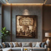 De rust voor de digitale storm canvas afdruk