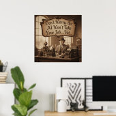 De rust voor de digitale storm poster (Thuiskantoor)