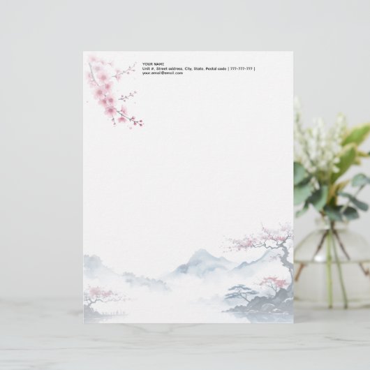 De rust wacht briefhoofd (Staand voorkant)