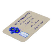 De Rustic Blue Mason Jar van de brand sparen de Da Magneet (Linkerzijde)