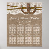 De Rustic Horseshe bruiloft-Collectie Poster (Voorkant)