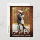 De Rustic Houdfoto van het Manuscript van de borst Briefkaart (Voorkant / Achterkant)