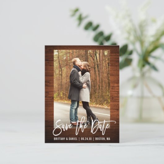 De Rustic Houdfoto van het Manuscript van de borst Briefkaart (Staand voorkant)