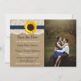 De Rustic Kraft Zonnebloem Trouwcollectie Save The Date