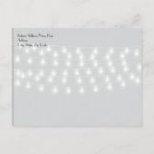 De  Rustic Lichten van het Koord sparen de Datum Aankondigingskaart (Achterkant)