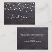 De Rustic van het Koord van het Chalkboard van de  Notitiekaartje (Voorkant / Achterkant)