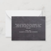 De Rustic van het Koord van het Chalkboard van de  Notitiekaartje (Achterkant)