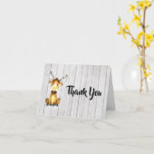 De rustieke Amerikaanse elanden danken u kaarden Kaart (Gele Bloem)