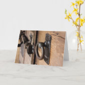 De rustieke Antiek Trekkracht en de Klink van de Kaart (Gele Bloem)