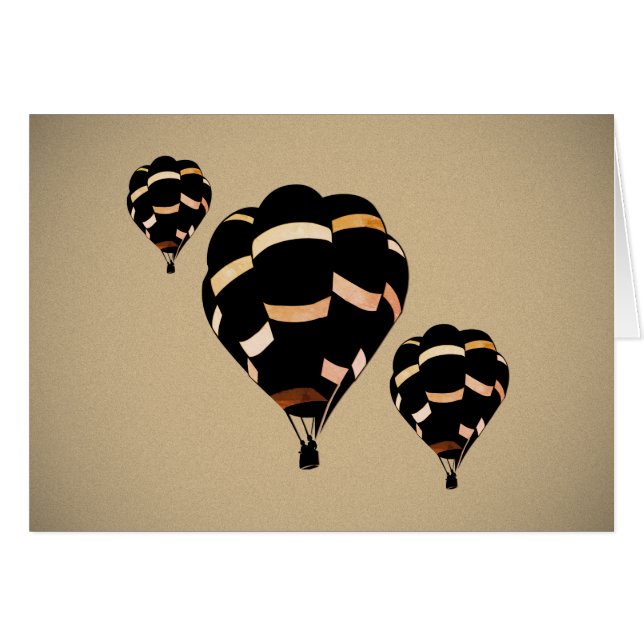 De rustieke Ballons van de Hete Lucht (Voorkant Horizontaal)