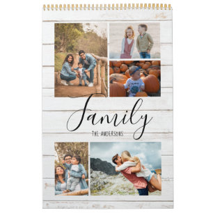 De rustieke Foto's van de Familie Kalender