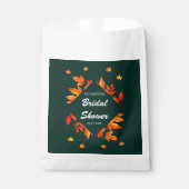 De rustieke herfstbladeren van Vrijgezellenfeest Bedankzakje (Voorkant)