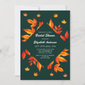 De rustieke herfstbladeren van Vrijgezellenfeest Kaart (Voorkant)