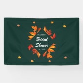 De rustieke herfstbladeren van Vrijgezellenfeest Spandoek (Horizontaal)