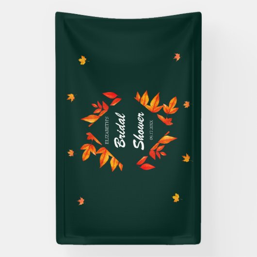 De rustieke herfstbladeren van Vrijgezellenfeest Spandoek (Verticaal)