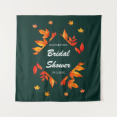 De rustieke herfstbladeren van Vrijgezellenfeest Wandkleed (Voorkant)