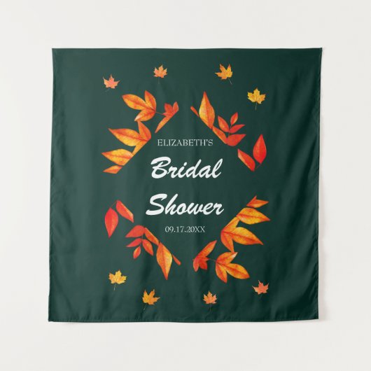 De rustieke herfstbladeren van Vrijgezellenfeest Wandkleed (Voorkant)