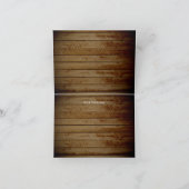 De rustieke Houten Afstuderen van de Lichten van Bedankkaart (Binnen)