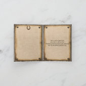 De rustieke Houten Westerne Stijl dankt u kaardt Bedankkaart (Binnen)