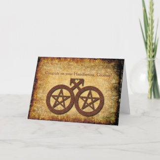 De Rustieke Kaart Handfasting van Wiccan voor