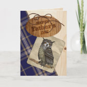 De rustieke Kaart van de Dag van de Vaders van het (Voorkant)