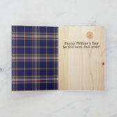 De rustieke Kaart van de Dag van de Vaders van het (Binnen)