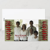 De rustieke Kerstkaart van de Foto van Spaanse (Voorkant / Achterkant)