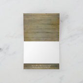 De rustieke Kruik van de Metselaar van het Land Bedankkaart (Binnen)