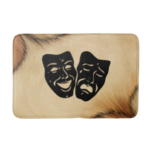 De rustieke Maskers van het Theater van de Komedie Badmat