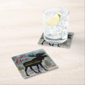 De rustieke Moose  Mercantile Adverteren Kartonnen Onderzetters (Insitu)