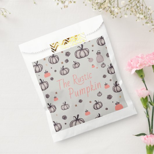 De rustieke pompoen bedankzakje (Gezegeld)