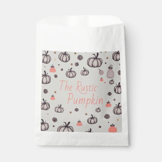 De rustieke pompoen bedankzakje (Voorkant)