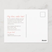 De rustieke pompoen briefkaart (Achterkant)