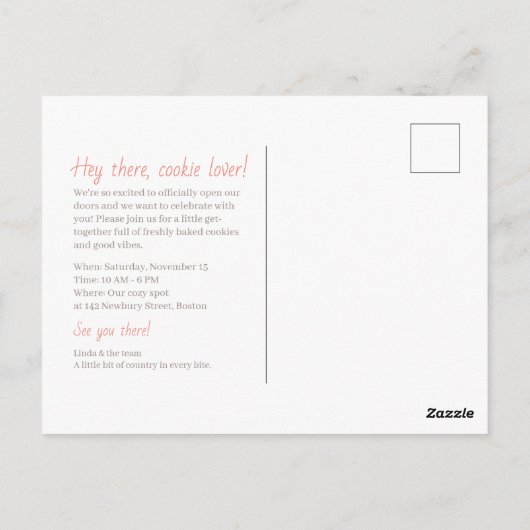 De rustieke pompoen briefkaart (Achterkant)