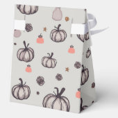 De rustieke pompoen (grijs) bedankdoosjes (Achterkant)