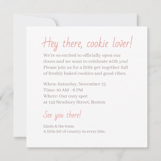 De rustieke pompoen kaart (Achterkant)