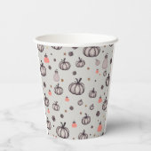 De rustieke pompoen papieren bekers (Achterkant)