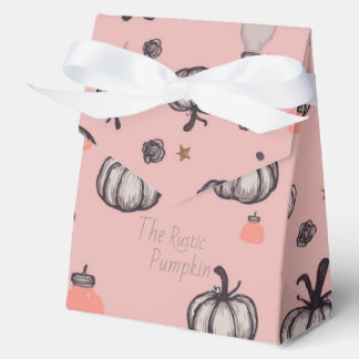 De rustieke pompoen (roze) bedankdoosjes