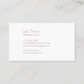 De rustieke pompoen visitekaartje (Achterkant)