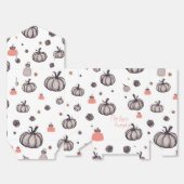 De rustieke pompoen (wit) bedankdoosjes (Ongevouwen)